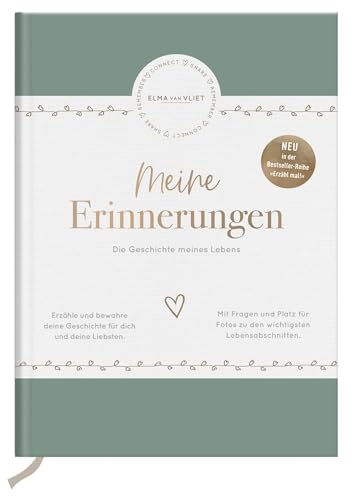 Meine Erinnerungen: Die Geschichte meines Lebens | Geleitete Biografie und Erinnerungsbuch mit inspirierenden Fragen | Halte dein Leben fest | schönes ... Großeltern (Elma van Vliet Erinnerungsbücher) von Elma van Vliet