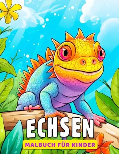Echsen-Malbuch für Kinder: 30 Seiten bunter Tierzeichnungen zum Ausmalen, perfekt für Geburtstage, Geschenke oder sogar als Scherzgeschenk. Steigern ... Stimmung mit dieser einzigartigen Sammlung.