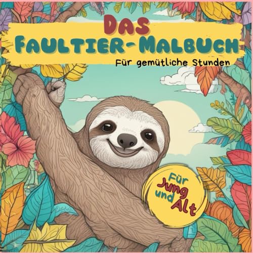Das Faultiermalbuch - für Erwachsene und Kinder: für gemütliche Stunden von Independently published