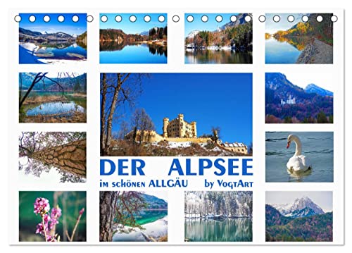Der Alpsee im schönen Allgäu (Tischkalender 2024 DIN A5 quer), CALVENDO Monatskalender von CALVENDO