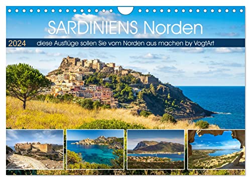 Sardiniens Norden (Wandkalender 2024 DIN A4 quer), CALVENDO Monatskalender von CALVENDO