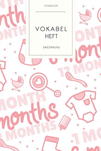Vokabelheft: Baby Meilensteine. 2 Spalten. 120 Seiten für Vokabeln mit schönem Design. Soft Cover 6x9 Zoll, ca. DIN A5 15x22cm. Vokabelheft: Baby Meilensteine. 2 Spalten. 120 Seiten für Vokabeln mit schönem Design. Soft Cover 6x9 Zoll, ca. DIN A5 15x22cm.