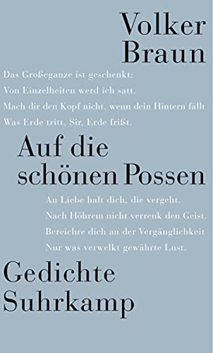 Auf die schönen Possen: Gedichte von Suhrkamp Verlag AG