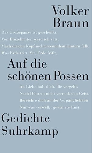 Auf die schönen Possen: Gedichte von Suhrkamp Verlag AG