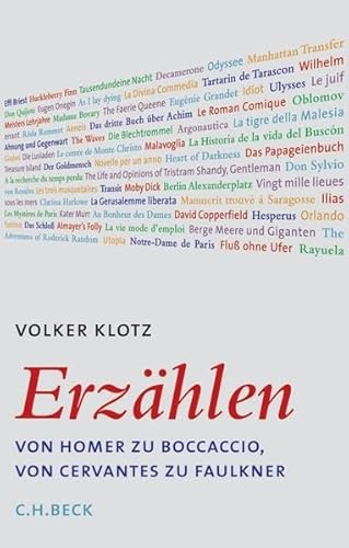 Erzählen: Von Homer zu Boccaccio, von Cervantes zu Faulkner