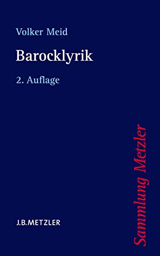 Barocklyrik (Sammlung Metzler)