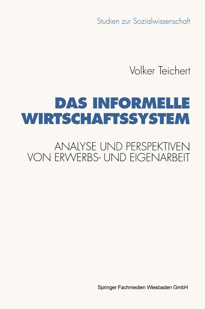 Das informelle Wirtschaftssystem von VS Verlag für Sozialwissenschaften