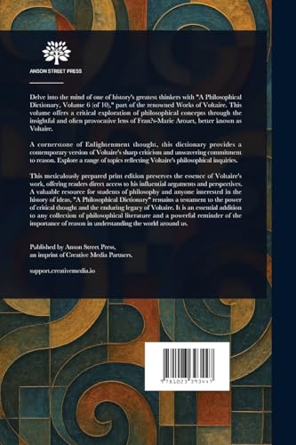 A Philosophical Dictionary A Philosophical Dictionary von Anson Street Press