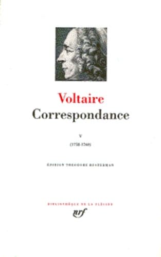 Correspondance 5/Janvier 1758-septembre 1760 von GALLIMARD