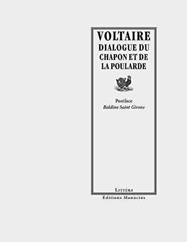 DIALOGUE DU CHAPON ET DE LA POULARDE von MANUCIUS