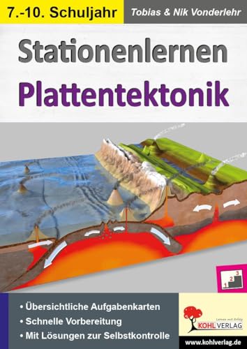 Stationenlernen Plattentektonik: Übersichtliche Aufgabenkarten in drei Niveaustufen