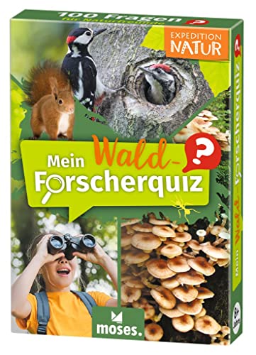 Moses. Expedition Natur Mein Wald-Forscherquiz, 100 spannende Fragen rund um Waldtiere und Bäume, für Kinder ab 8 Jahren