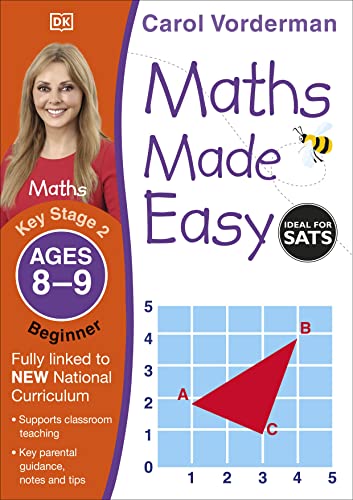 Maths Made Easy: Beginner, Ages 8-9 (Key Stage 2): Supports the National Curriculum, Maths Exercise Book (Made Easy Workbooks)