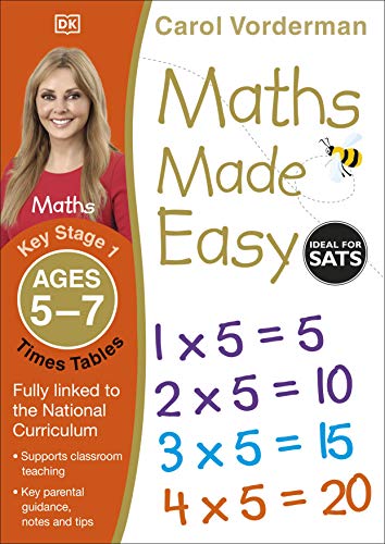 Maths Made Easy: Times Tables, Ages 5-7 (Key Stage 1): Supports the National Curriculum, Multiplication Exercise Book (Made Easy Workbooks) von DK Children