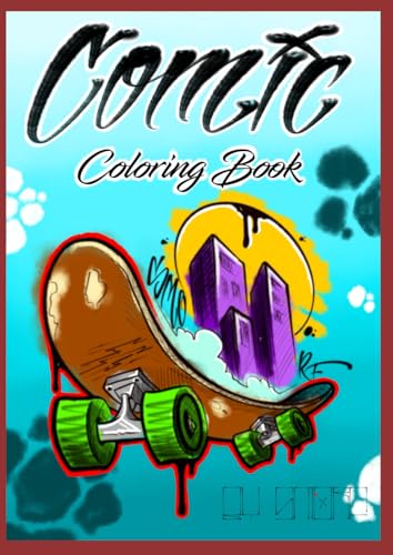 Comic Coloring Book, Comic-Malbuch, Malbuch für Comics, Comic-Ausmalbuch, Malbuch für Kinder oder Erwachsene, Comic-Zeichnungen zum Ausmalen, Malbuch ... Ausmalbuch, Comic Sketch Coloring: by SMORF von Independently published