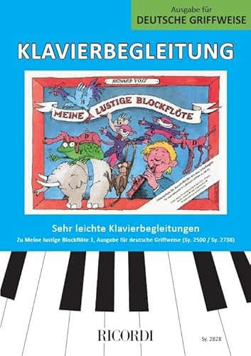 Klavierbegleitung, Ausgabe für deutsche Griffweise: Sehr leichte Klavierbegleitungen (PIANO) von Ricordi