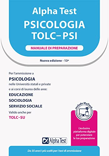 Alpha Test. Psicologia. TOLC-PSI. Manuale di preparazione. Con MyDesk (TestUniversitari) von Alpha Test