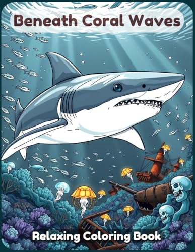 Beneath Coral Waves Coloring Book: A Beautiful and Relaxing Underwater-Themed Adventure with Vibrant Coral Reefs, Majestic Sea Creatures, and Fantasy Ocean Scenes for Kids, Teens, and Adults Beneath Coral Waves Coloring Book: A Beautiful and Relaxing Underwater-Themed Adventure with Vibrant Coral Reefs, Majestic Sea Creatures, and Fantasy Ocean Scenes for Kids, Teens, and Adults von Independently published