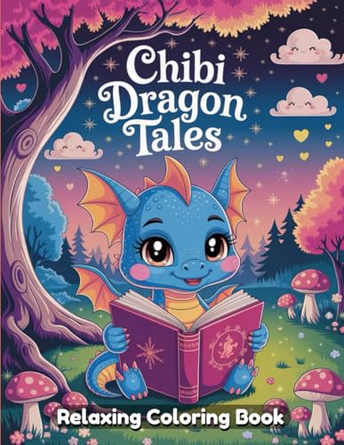 Chibi Dragon Tales: Cute Dragon Coloring Book for Kids and Adults, Adorable Baby Dragons in Fantasy Worlds, Kawaii Creatures, Whimsical Scenes, Fun and Relaxing Art for All Ages Chibi Dragon Tales: Cute Dragon Coloring Book for Kids and Adults, Adorable Baby Dragons in Fantasy Worlds, Kawaii Creatures, Whimsical Scenes, Fun and Relaxing Art for All Ages von Independently published