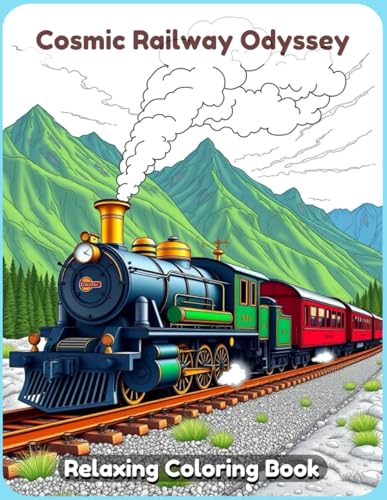 Cosmic Railway Odyssey Coloring Book: A Surreal and Relaxing Artistic Journey Through Galactic Trains, Futuristic Railways, and Dreamlike Space Travel for Adults & Teens Cosmic Railway Odyssey Coloring Book: A Surreal and Relaxing Artistic Journey Through Galactic Trains, Futuristic Railways, and Dreamlike Space Travel for Adults & Teens von Independently published