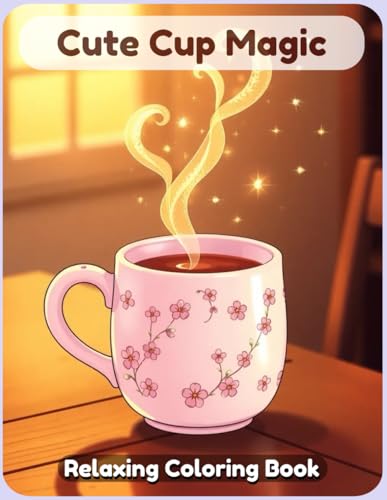 Cute Cup Magic: A Delightful Kawaii Drink Coloring Book Featuring Adorable Coffee Mugs, Bubble Tea, Cozy Hot Chocolate, and Fantasy-Themed Cups for Relaxation and Stress Relief Cute Cup Magic: A Delightful Kawaii Drink Coloring Book Featuring Adorable Coffee Mugs, Bubble Tea, Cozy Hot Chocolate, and Fantasy-Themed Cups for Relaxation and Stress Relief von Independently published