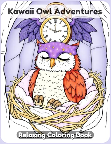 Kawaii Owl Adventures Coloring Book: Cute and Whimsical Owls, Fun and Relaxing Pages for Kids, Teens, and Adults Kawaii Owl Adventures Coloring Book: Cute and Whimsical Owls, Fun and Relaxing Pages for Kids, Teens, and Adults von Independently published