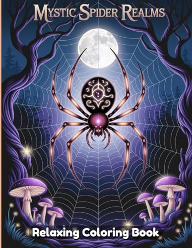 Mystic Spider Realms: Intricate Spider Coloring Book for Adults, Gothic Fantasy Web Worlds, Mysterious Forests, Enchanted Insects, Creepy-Cute Arachnids, Detailed Line Art for Relaxation and Focus Mystic Spider Realms: Intricate Spider Coloring Book for Adults, Gothic Fantasy Web Worlds, Mysterious Forests, Enchanted Insects, Creepy-Cute Arachnids, Detailed Line Art for Relaxation and Focus von Independently published