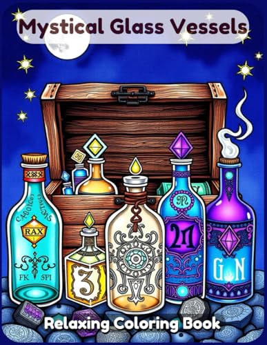Mystical Glass Vessels Coloring Book: Enchanted Bottles, Magic Potions, and Fantasy-Inspired Designs Mystical Glass Vessels Coloring Book: Enchanted Bottles, Magic Potions, and Fantasy-Inspired Designs von Independently published