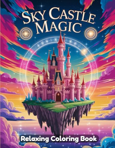 Sky Castle Magic Coloring Book A Soothing and Enchanting Artistic Journey Featuring Floating Castles, Dreamy Cloud Kingdoms, and Mystical Skies – For Adults & Teens von Independently published