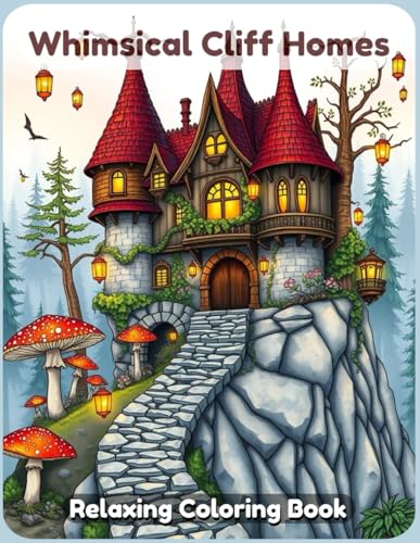 Whimsical Cliff Homes Coloring Book: A Charming and Relaxing Artistic Escape Featuring Enchanted Cliffside Dwellings, Cozy Mountain Retreats, and Fantasy Architecture for Adults & Teens Whimsical Cliff Homes Coloring Book: A Charming and Relaxing Artistic Escape Featuring Enchanted Cliffside Dwellings, Cozy Mountain Retreats, and Fantasy Architecture for Adults & Teens von Independently published