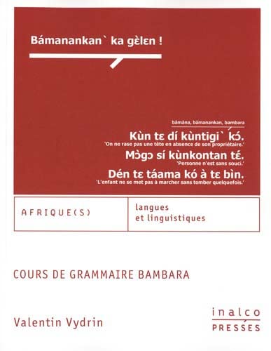 Cours de grammaire bambara von INALCO PRESSES