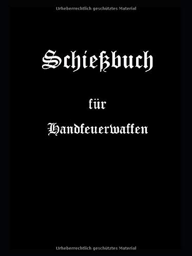 Schießbuch für Handfeuerwaffen