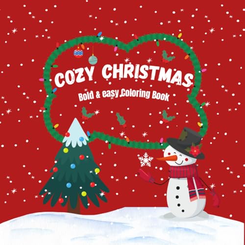Cozy Christmas : Bold and Easy Coloring book: Coloring Book for Kids and adults von Independently published