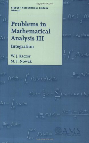 Student Mathematical Library, vol.21: Problems in Mathematical Analysis 3. Integration