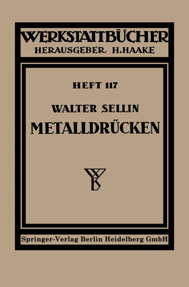 Metalldrücken von Springer Berlin Heidelberg