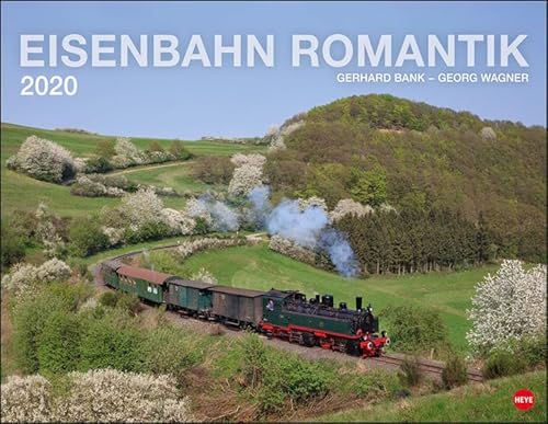 Eisenbahn Romantik. Wandkalender 2020. Monatskalendarium. Spiralbindung. Format 44 x 34 cm
