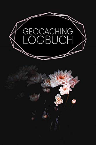 Geocaching Logbuch: Kariertes Notizbuch für Geocacher | Motiv: Schwarze Blume von Independently published