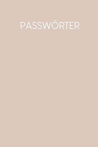 Passwörter: Notizbuch zum Organisieren aller Zugangsdaten | Motiv: Nude