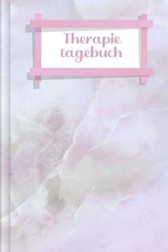 Therapietagebuch: Zum Ausfüllen zur Reflektion & Zusammenfassung der Sitzungen, Erfassung von Vorsätzen & weiteren Fragen | Motiv: rosa Quartz