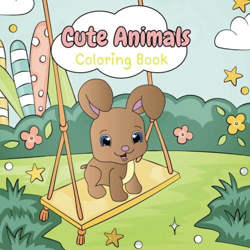 Cute Animals: Bold & Easy Coloring Book von Independently published