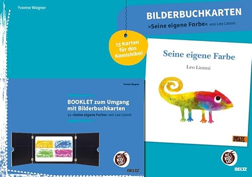 Bilderbuchkarten »Seine eigene Farbe« von Leo Lionni: 13 Karten für das Kamishibai, mit Booklet (Beltz Nikolo)