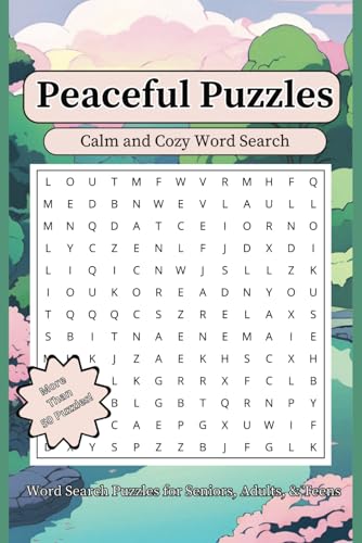 Calm and Cozy Word Search Puzzle Book: Calm, cozy, and relaxing word search for Seniors, adults, and teens | 6x9 Inches, 110 Pages | 50+ Puzzles... Gift for Vacations, Holidays, and Tranquil times. von Independently published