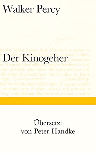 Der Kinogeher (Bibliothek Suhrkamp)