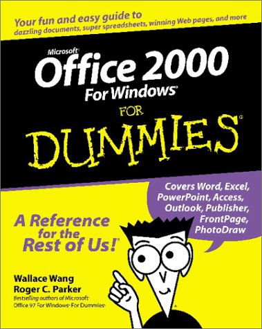 Microsoft Office 2000 for Windows For Dummies by Wang, Wallace ( Author ) ON May-07-1999, Paperback von John Wiley & Sons Inc