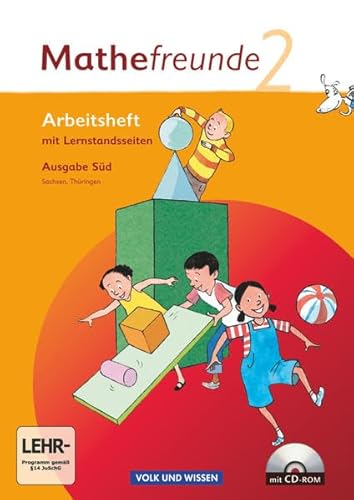 Mathefreunde - Ausgabe Süd 2010 (Sachsen, Thüringen) - 2. Schuljahr: Arbeitsheft mit CD-ROM von Volk und Wissen Verlag