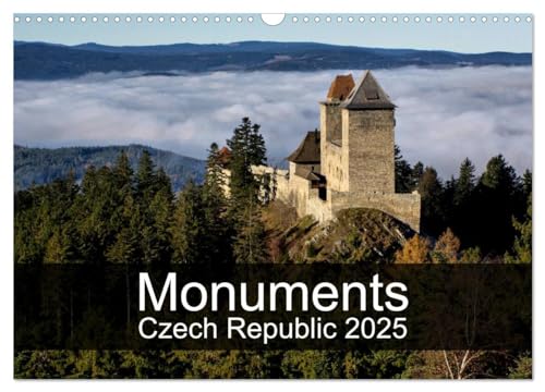Monuments of Czech Republic 2025 (Wall Calendar 2025 DIN A3 landscape), CALVENDO 12 Month Wall Calendar: The best photos from Wiki Loves Monuments, the world's largest photo competition on Wikipedia