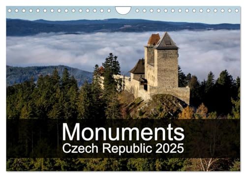 Monuments of Czech Republic 2025 (Wall Calendar 2025 DIN A4 landscape), CALVENDO 12 Month Wall Calendar: The best photos from Wiki Loves Monuments, the world's largest photo competition on Wikipedia