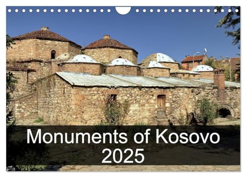 Monuments of Kosovo 2025 (Wandkalender 2025 DIN A4 quer), CALVENDO Monatskalender von CALVENDO
