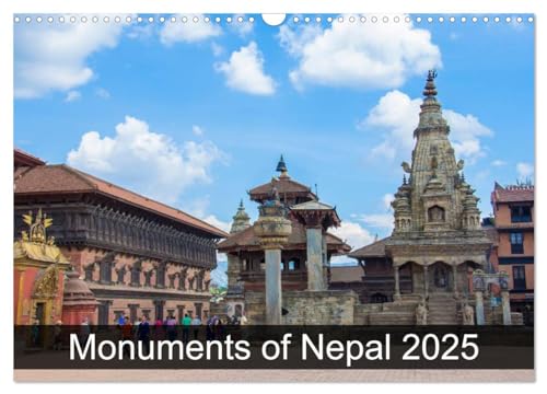 Monuments of Nepal 2025 (Wall Calendar 2025 DIN A3 landscape), CALVENDO 12 Month Wall Calendar: The best photos from Wiki Loves Monuments, the world's largest photo competition on Wikipedia