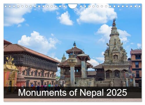 Monuments of Nepal 2025 (Wandkalender 2025 DIN A4 quer), CALVENDO Monatskalender von CALVENDO